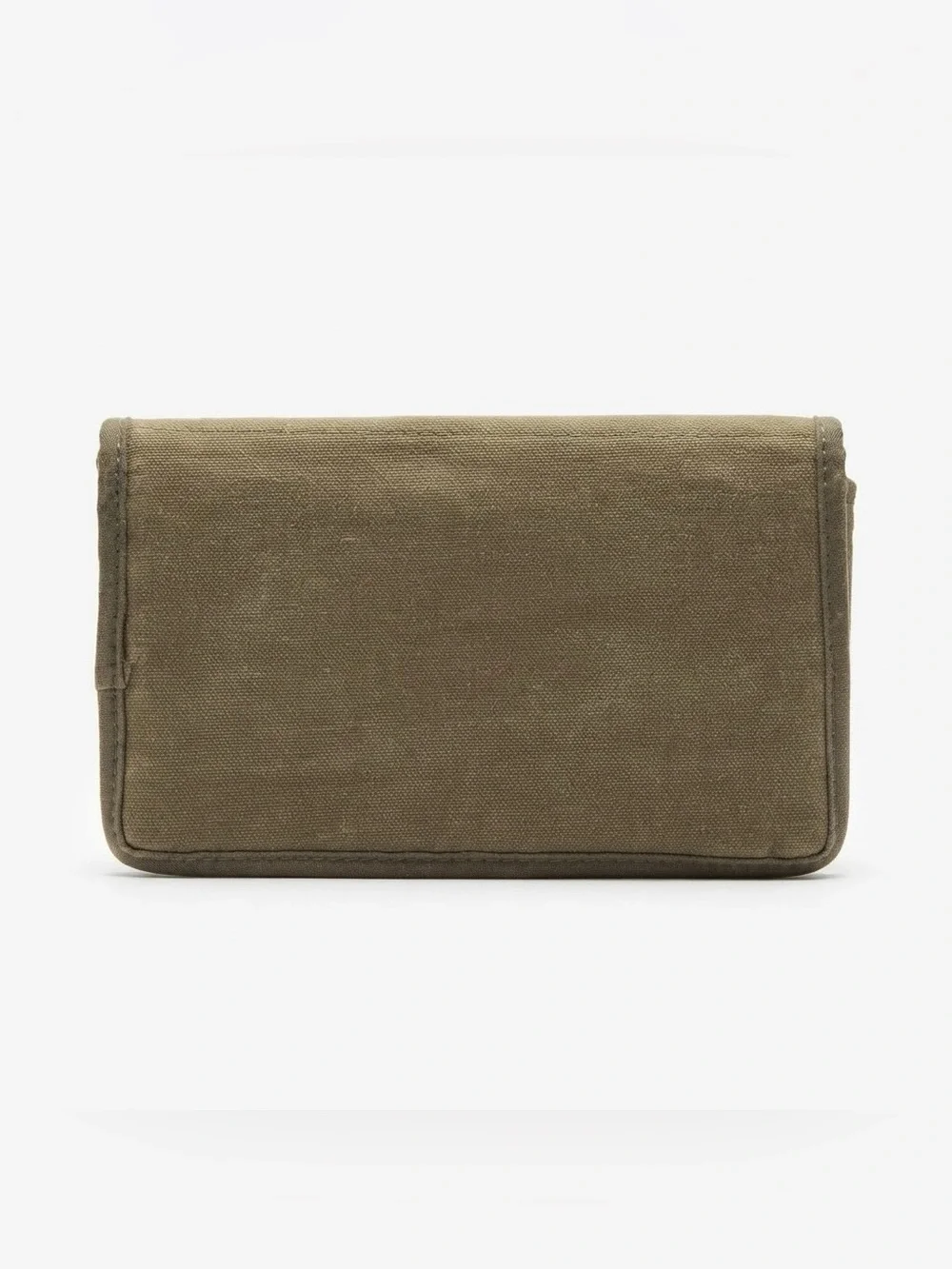 Vintage Jeep Olive Green Canvas Travel Wallet Clutch Organizer Bag